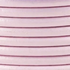 4.5mm Round Greek Leather - Light Pink (12 Inches)