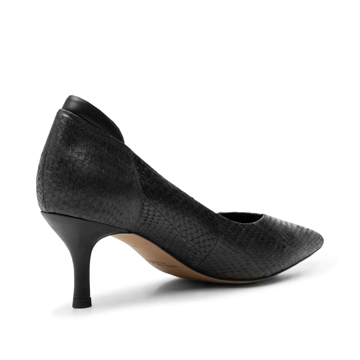 Amia pump fishleather - BLACK