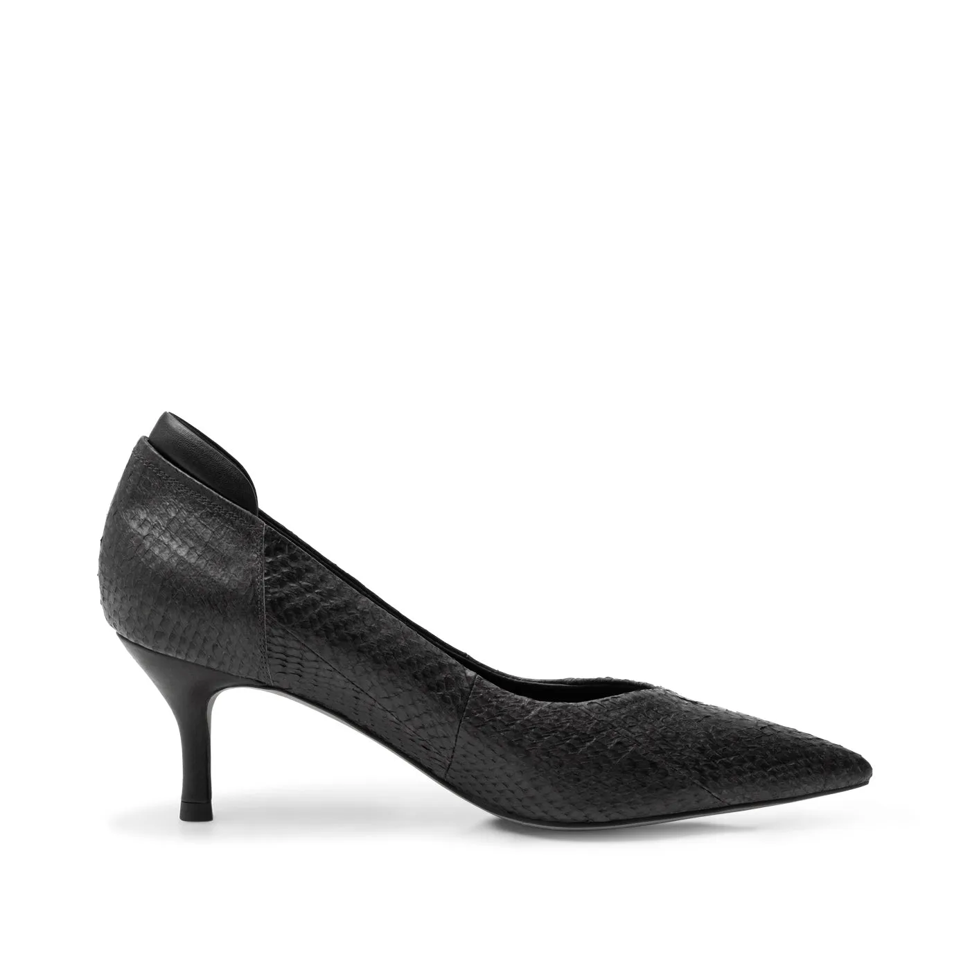 Amia pump fishleather - BLACK