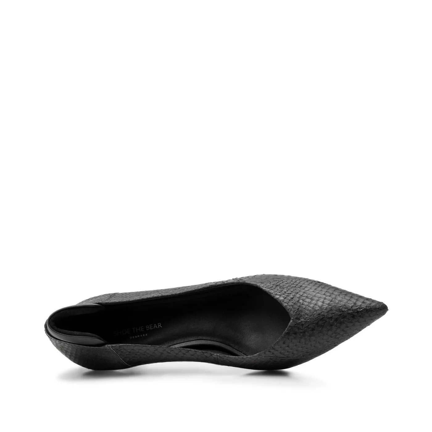 Amia pump fishleather - BLACK