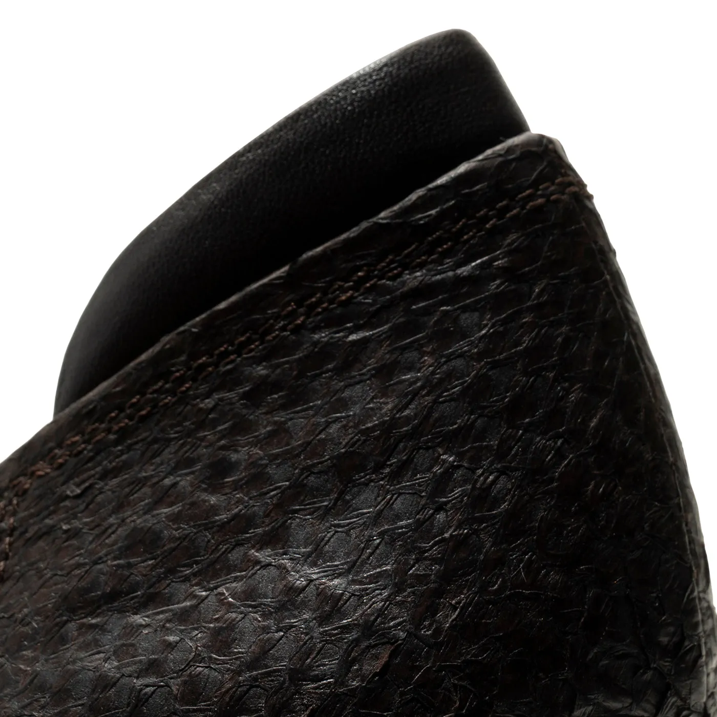 Amia pump fishleather - DARK BROWN