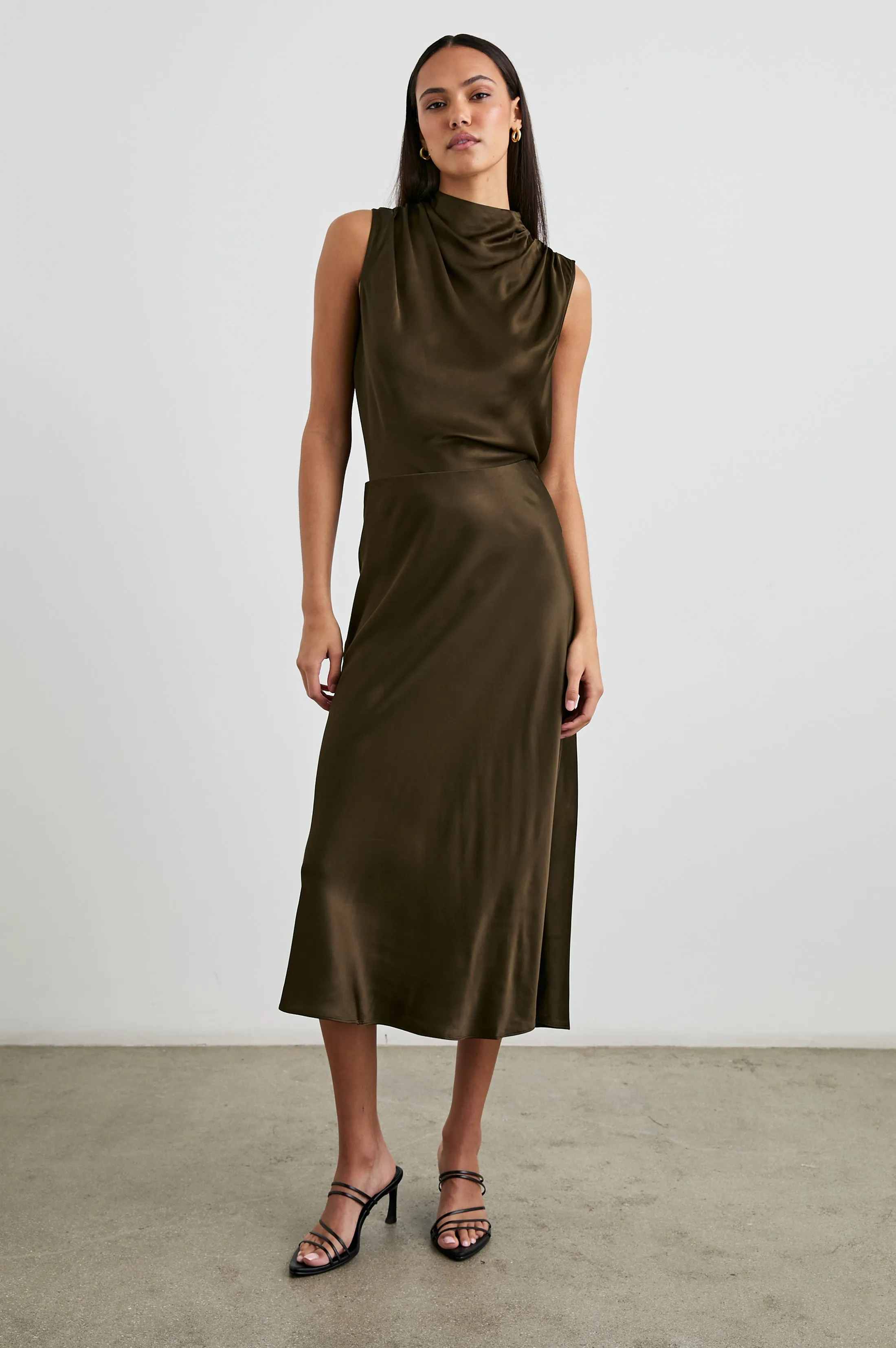 ANYA SKIRT - DARK MOSS
