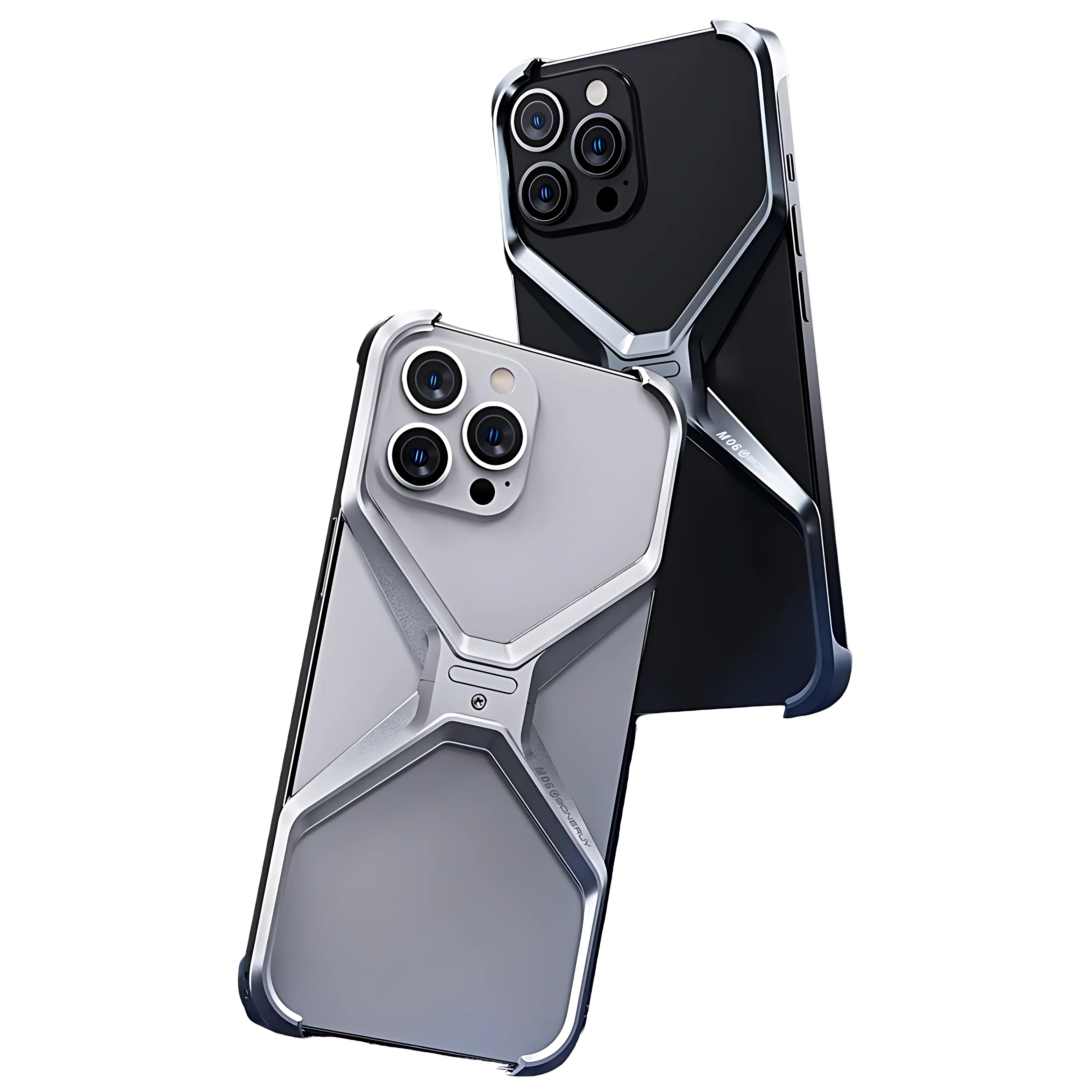 Armor Style Detachable Metal Alloy Hollow Case