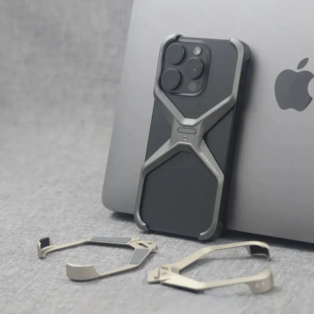 Armor Style Detachable Metal Alloy Hollow Case