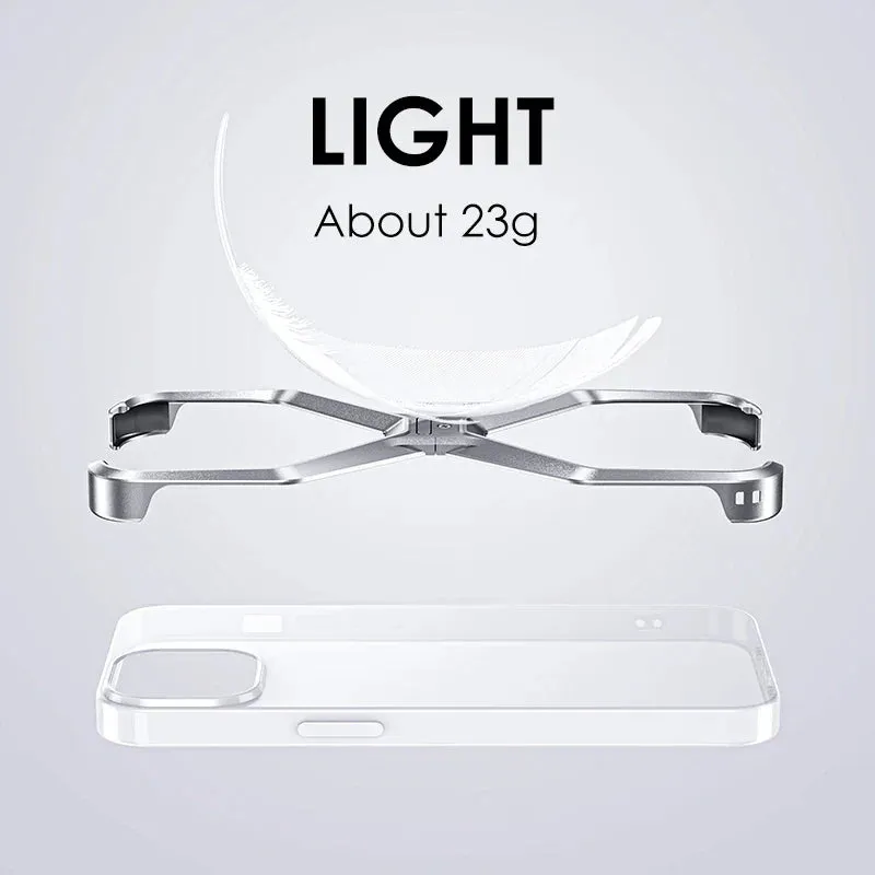 Armor Style Detachable Metal Alloy Hollow Case