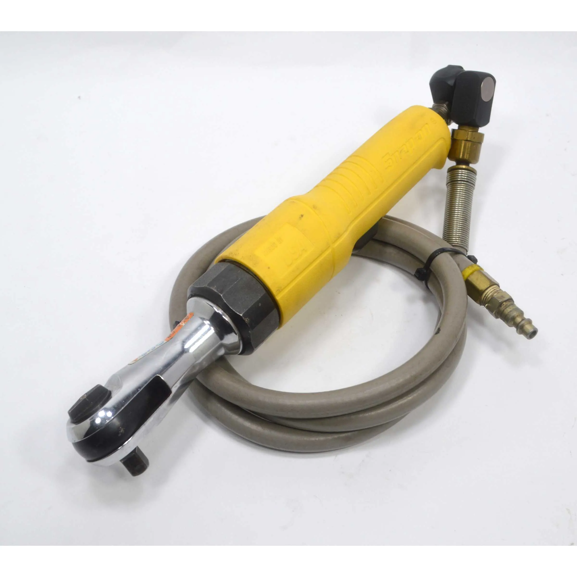 Briefly Used SNAP-ON PNEUMATIC RATCHET FAR720-Y Rare Yellow  SWIVEL ADAPTER AS60