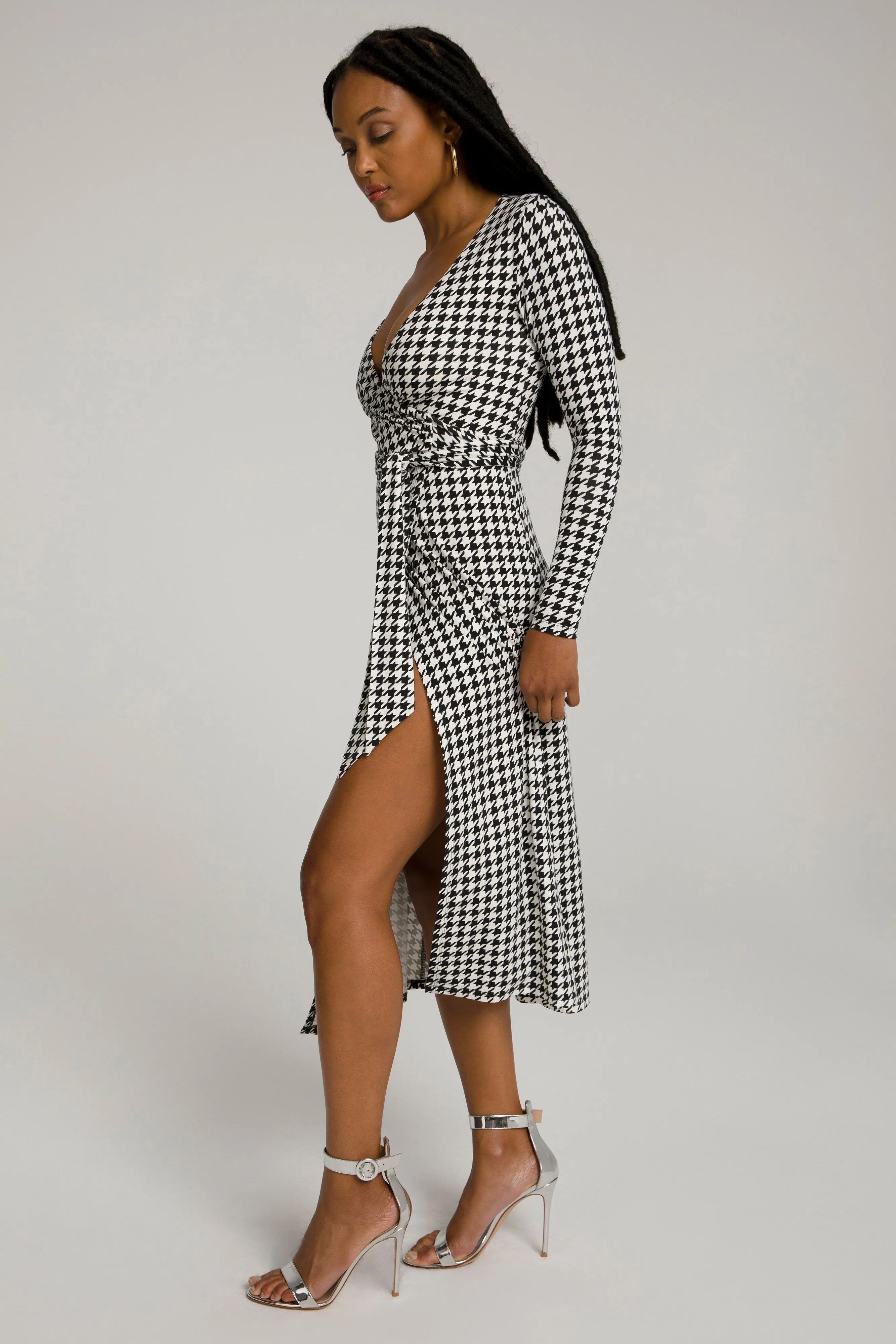 DAYNIGHT DRESS | HOUNDSTOOTH001