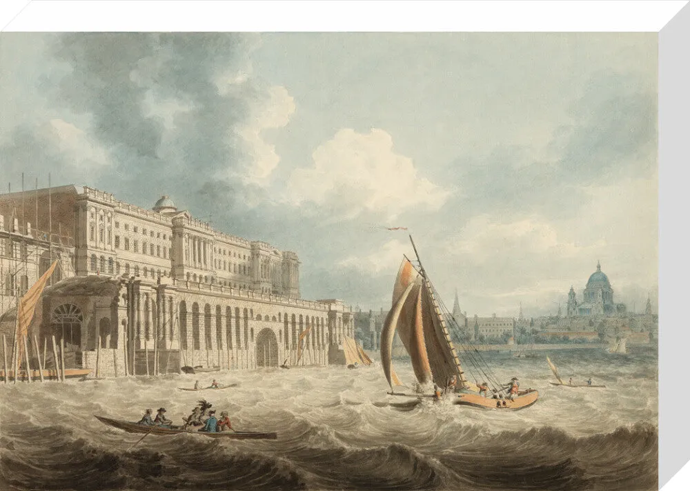 Edward Dayes, Somerset House from the Thames