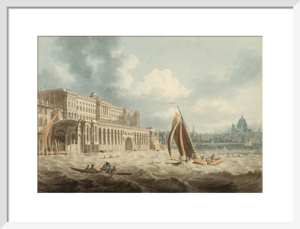 Edward Dayes, Somerset House from the Thames