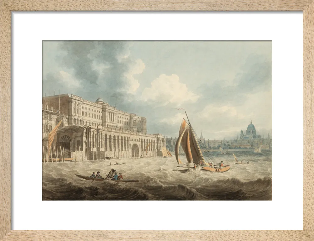 Edward Dayes, Somerset House from the Thames