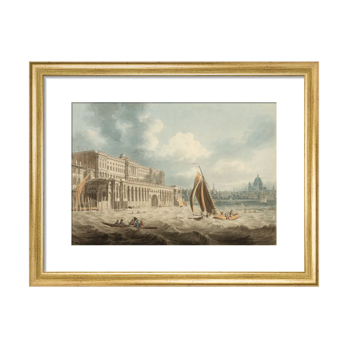 Edward Dayes, Somerset House from the Thames