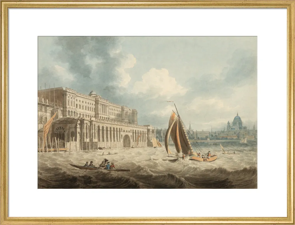 Edward Dayes, Somerset House from the Thames