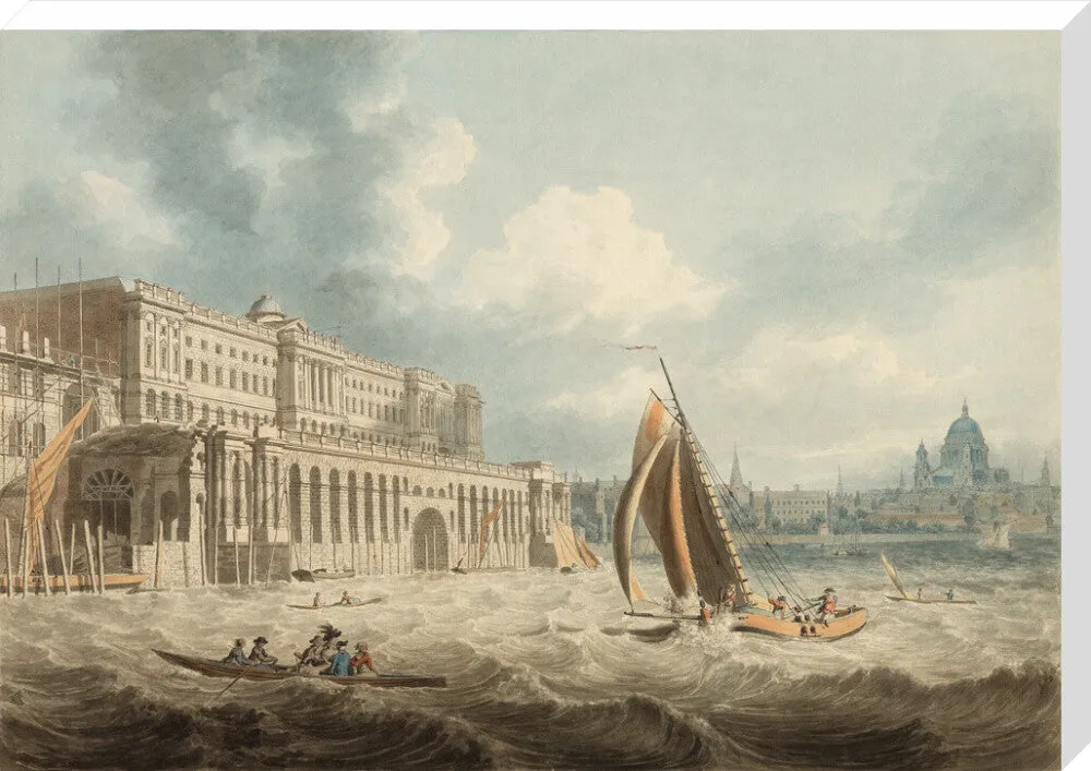 Edward Dayes, Somerset House from the Thames