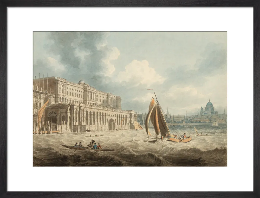 Edward Dayes, Somerset House from the Thames