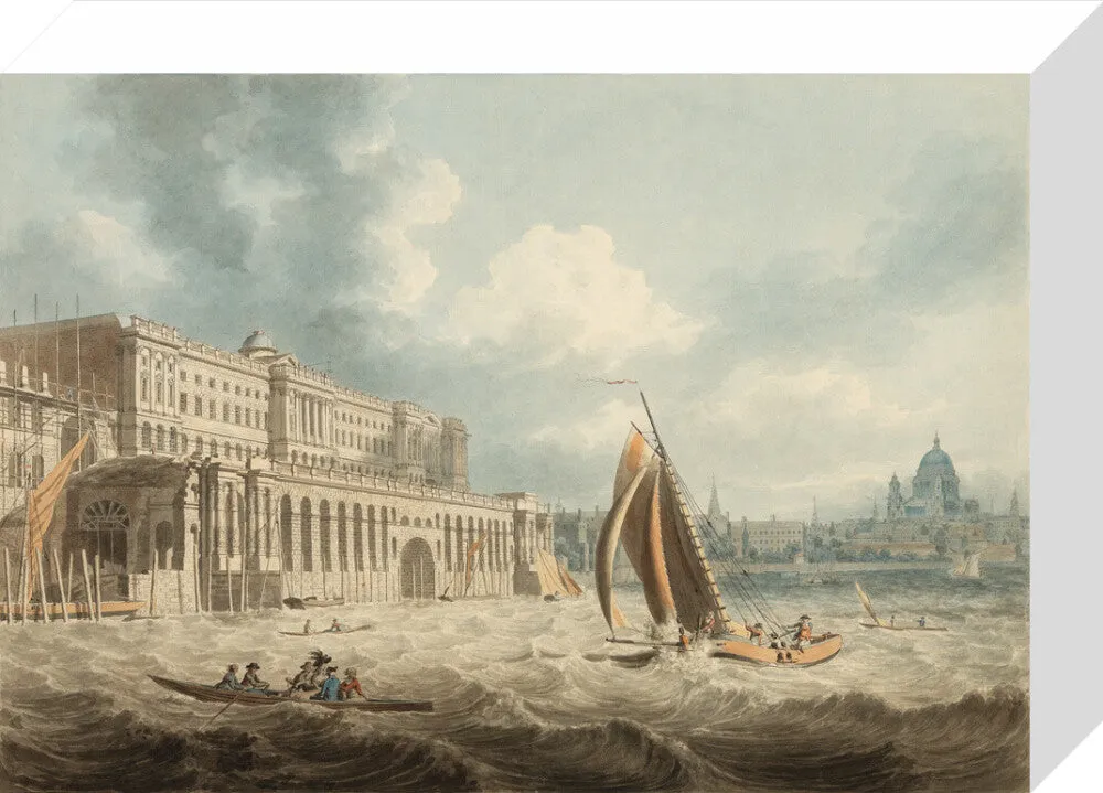 Edward Dayes, Somerset House from the Thames