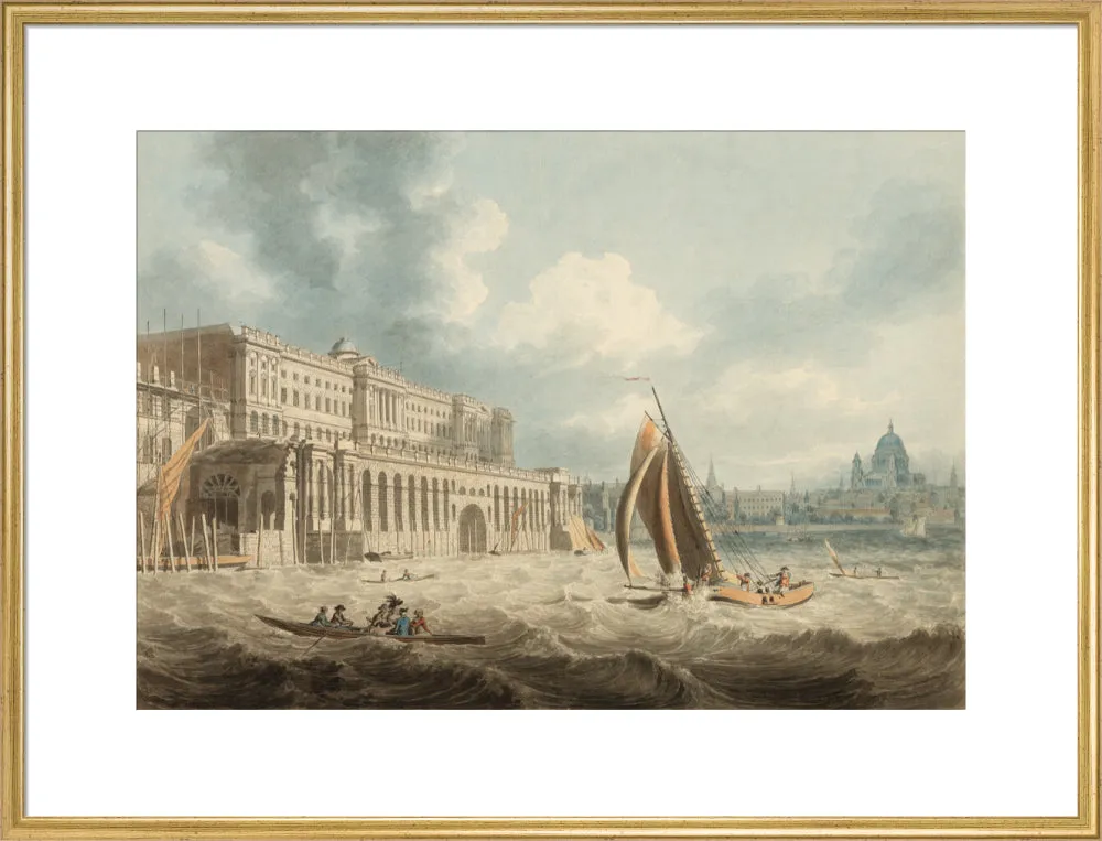 Edward Dayes, Somerset House from the Thames