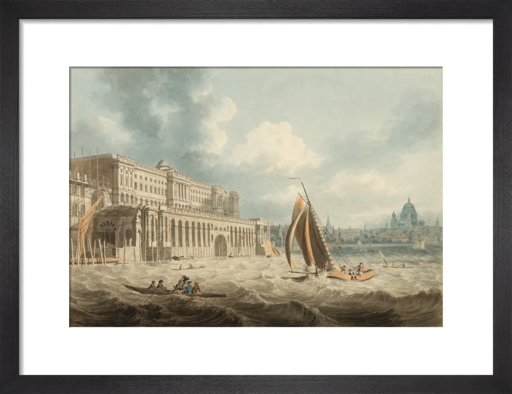 Edward Dayes, Somerset House from the Thames