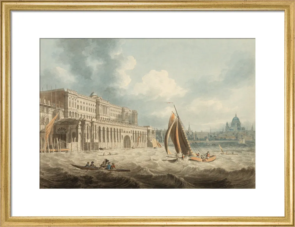 Edward Dayes, Somerset House from the Thames