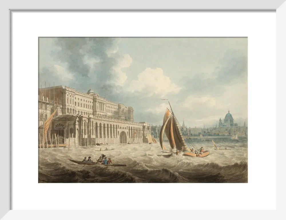 Edward Dayes, Somerset House from the Thames