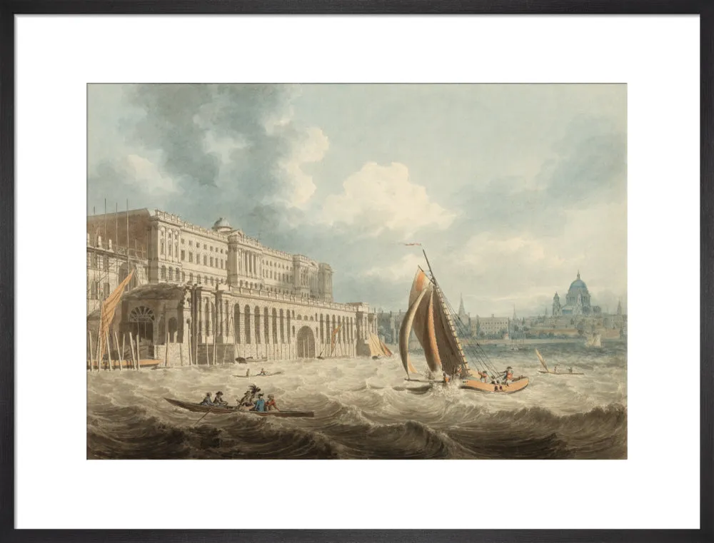 Edward Dayes, Somerset House from the Thames