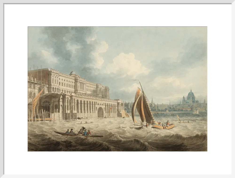 Edward Dayes, Somerset House from the Thames