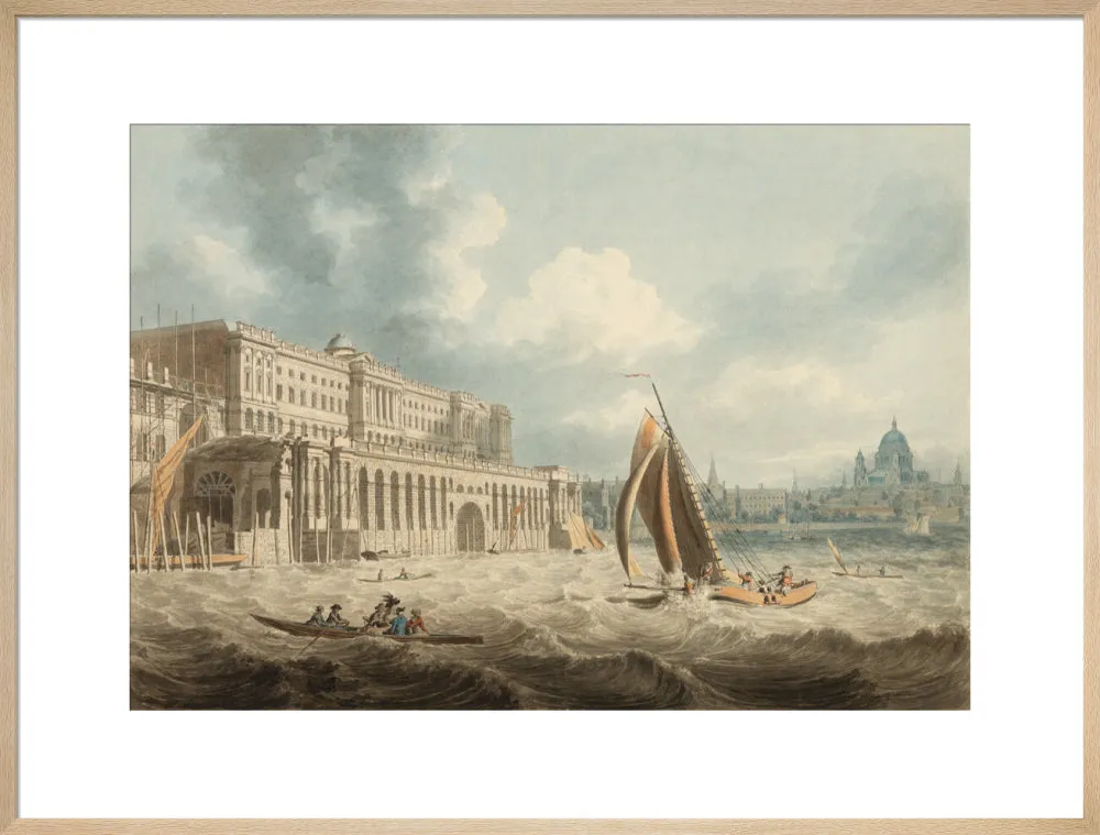Edward Dayes, Somerset House from the Thames