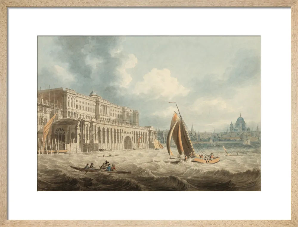 Edward Dayes, Somerset House from the Thames