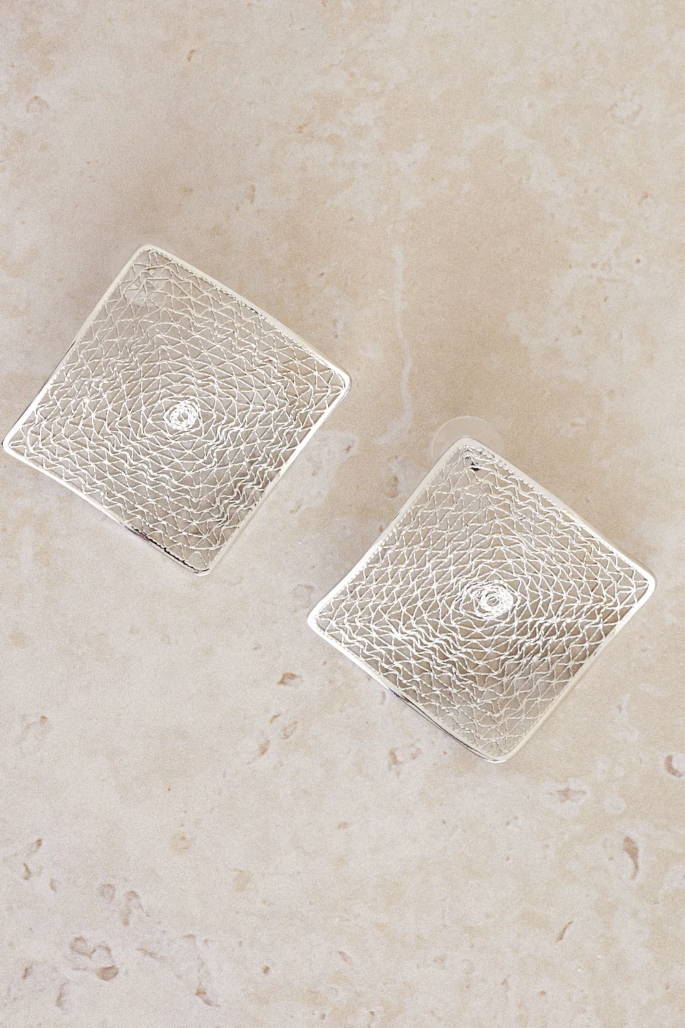 Liza Stud Earrings - Silver