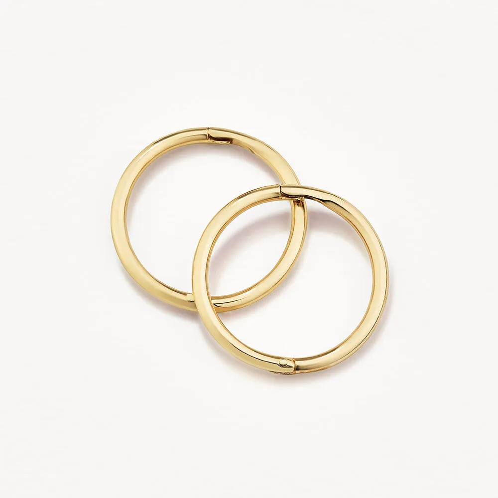 Polished Sleeper Earrings in 10k Gold