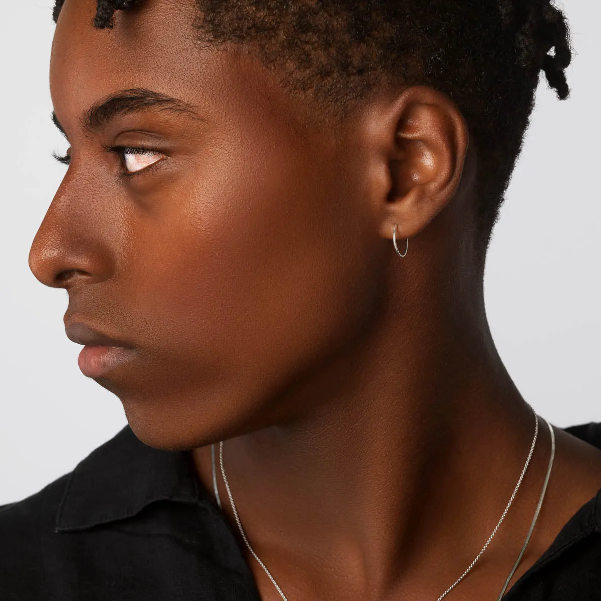 Polished Sleeper Earrings in Silver