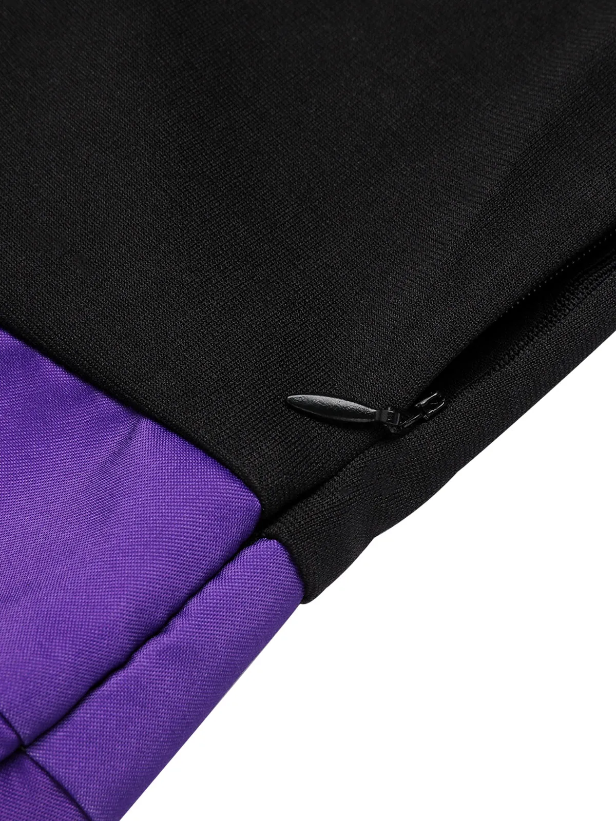 Purple 1950s Halloween Button Dress