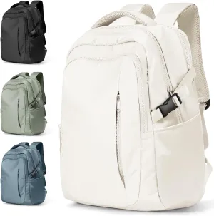 suwasp Large Travel Backpack for Women Men Airline Approved Carry On Personal Item Backpack Bag Frontier Airlines Personal Item Bag Flight Approved Luggage Backpack - White